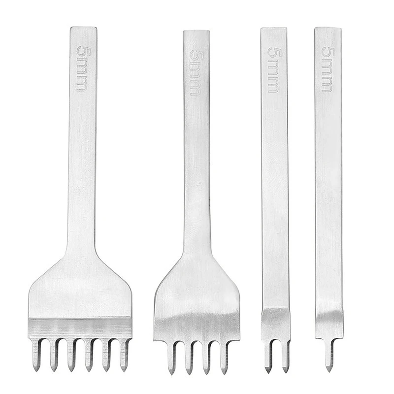 

Leather Hole Punch Tool Craft Pricking Steel Diamond Stitching Chisel 3/4/5/6mm MYDING