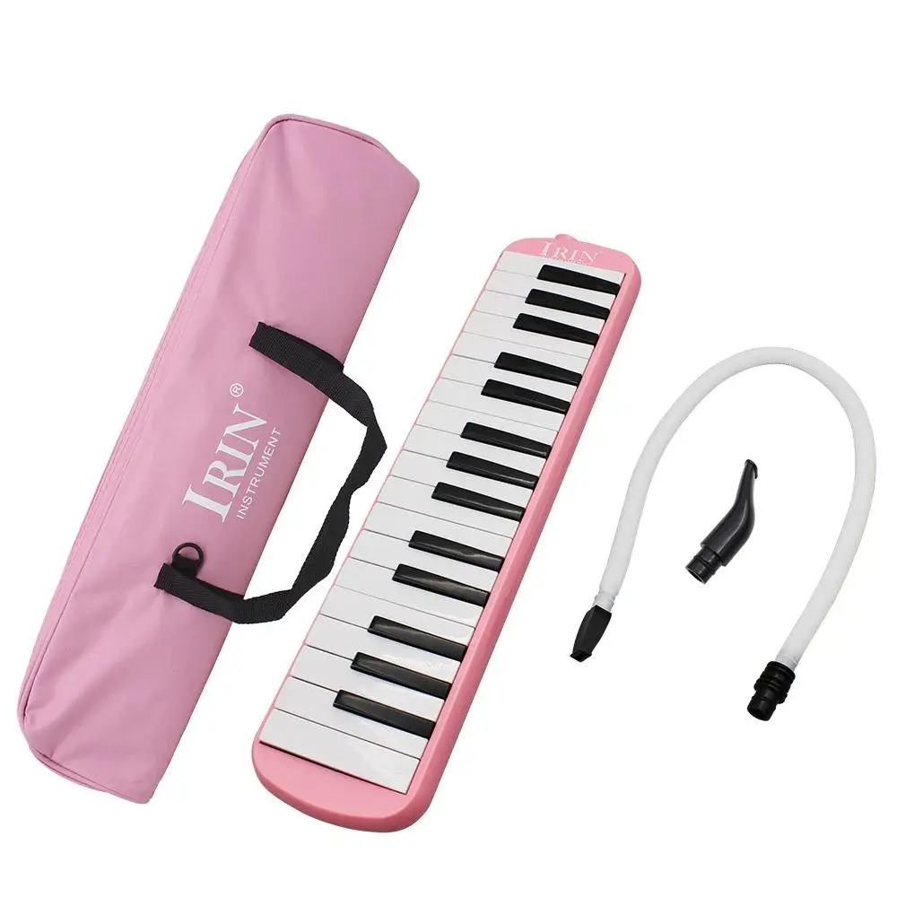 IRIN 32 Key Piano Style Melodica with Deluxe Carrying Case Organ Accordion Mouth Piece Blow Key Board Musica Melodica Instrument