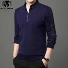 Новые повседневные свитшоты, Мужская мягкая толстовка на молнии в стиле Харадзюку, Мужской приталенный корейский пуловер, мужская одежда W161