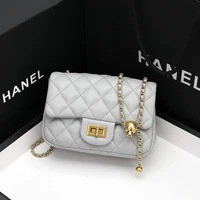 2021 new leather handbags messenger small fragrant wind chain diamond quilted small square package style fashion bags sheepskin