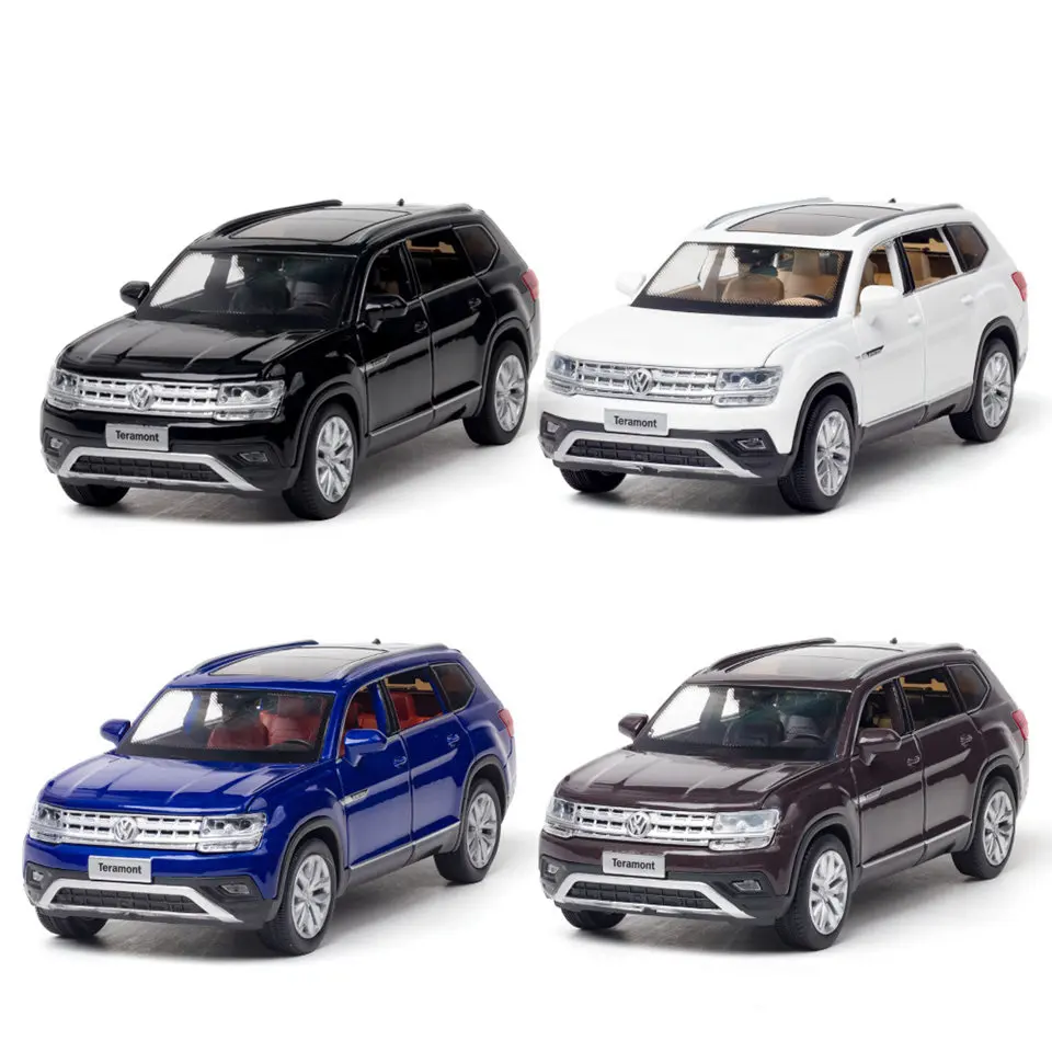 

1:32 alloy car model Touron SUV scale cars 6 door pull back diecasts toys vehicles sound collection Car model Christmas gifts