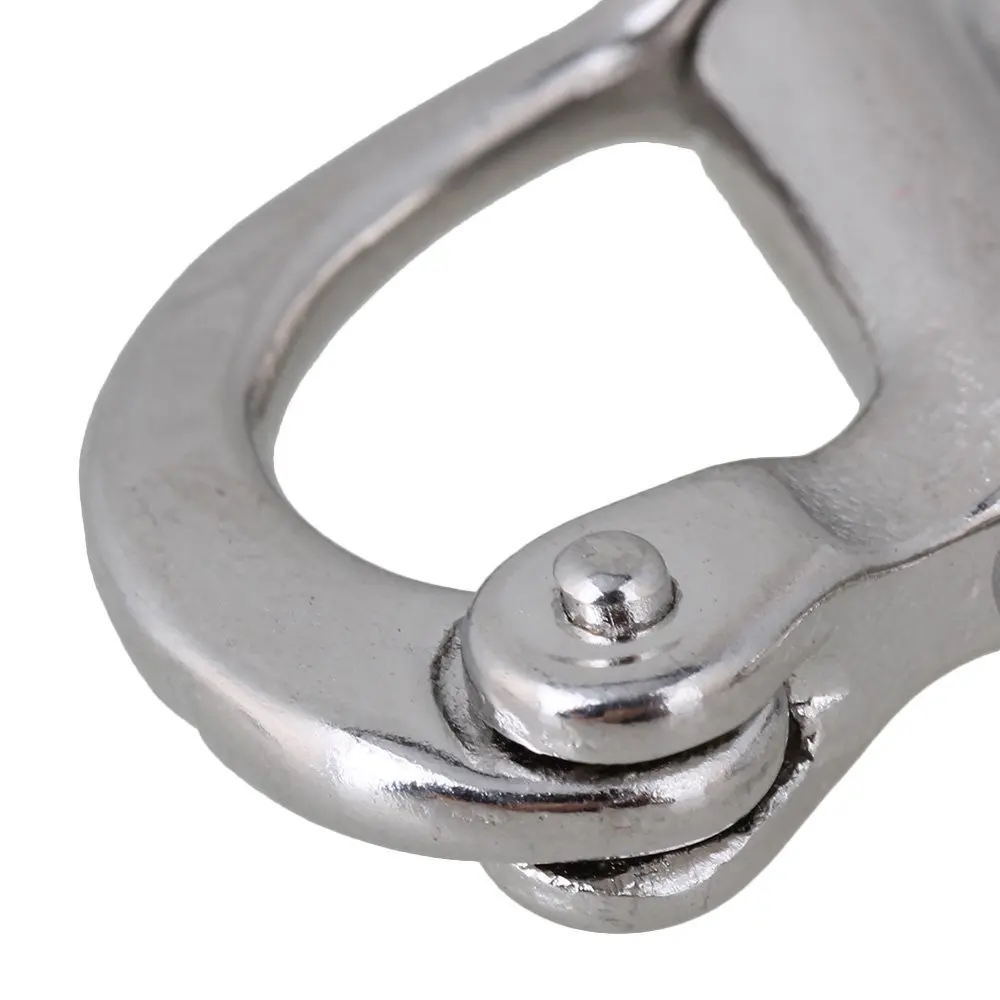 316 нержавеющая сталь 35 мм Фиксированная защелка Якорная Скоба такелаж Серебряный