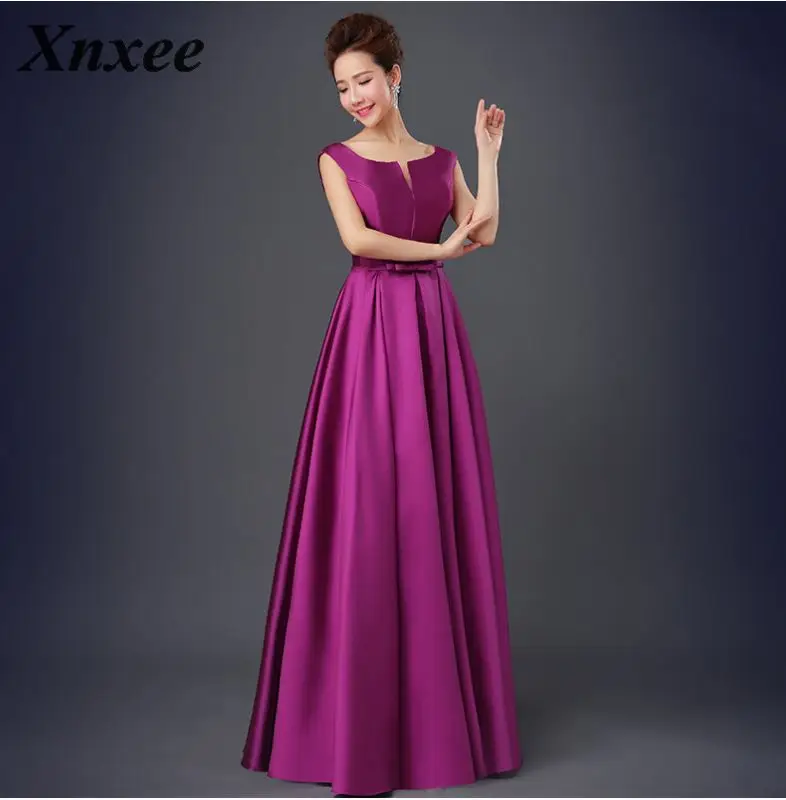 

Xnxee Dress female 2020 new noble elegant ladies dignified atmosphere purple long dress summer