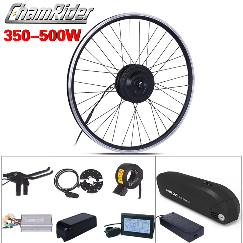 Комплект для электровелосипеда MXUS 350 Вт 500 яркий аккумулятор 36 В Ач 48 52 в XF15F XF15R ЖК