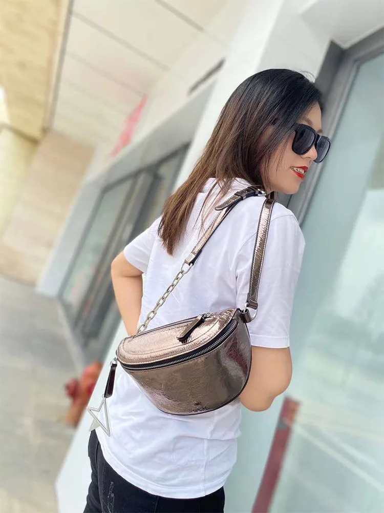 

New Women'S Shoulder Bags Leather Ladies Messenger Bag Female Gold Chain Small Square Bag Clutch Crossbody Bags Handbags XBL1905