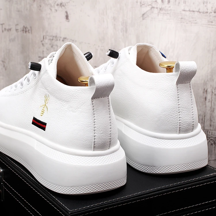 spesifikasi Sepatu Desainer Musim Gugur 2021 Sneakers Pria Putih SEPATU Papan Datar Hip-Hop Sepatu Pelatih Pria Penambah Tinggi Zapatillas Hombre