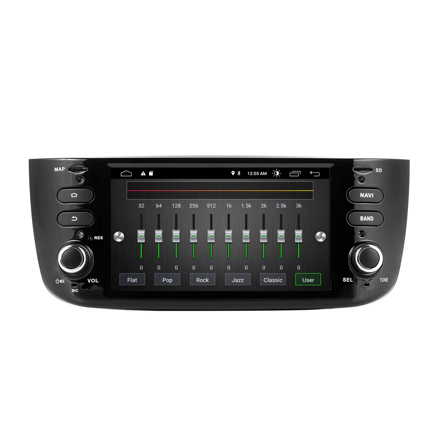 

1Din Android 10 Car DVD Multimedia Player For Fiat/Linea/Punto evo 2012-2015 GPS Navigation Stereo audio autoradio Bluetooth SD