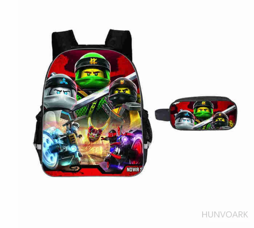 11/13/16 дюймов 2 шт./компл. игры для мальчиков LEGO Ninjago рюкзак 3D печать