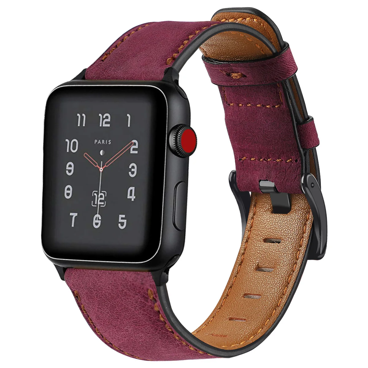 Роскошный ремешок из натуральной кожи для iwatch 44 мм 42 мм кожаный ремешок для apple watch 4 5 ремешок браслет для iwatch 5 4 3 2 38 мм 40 мм