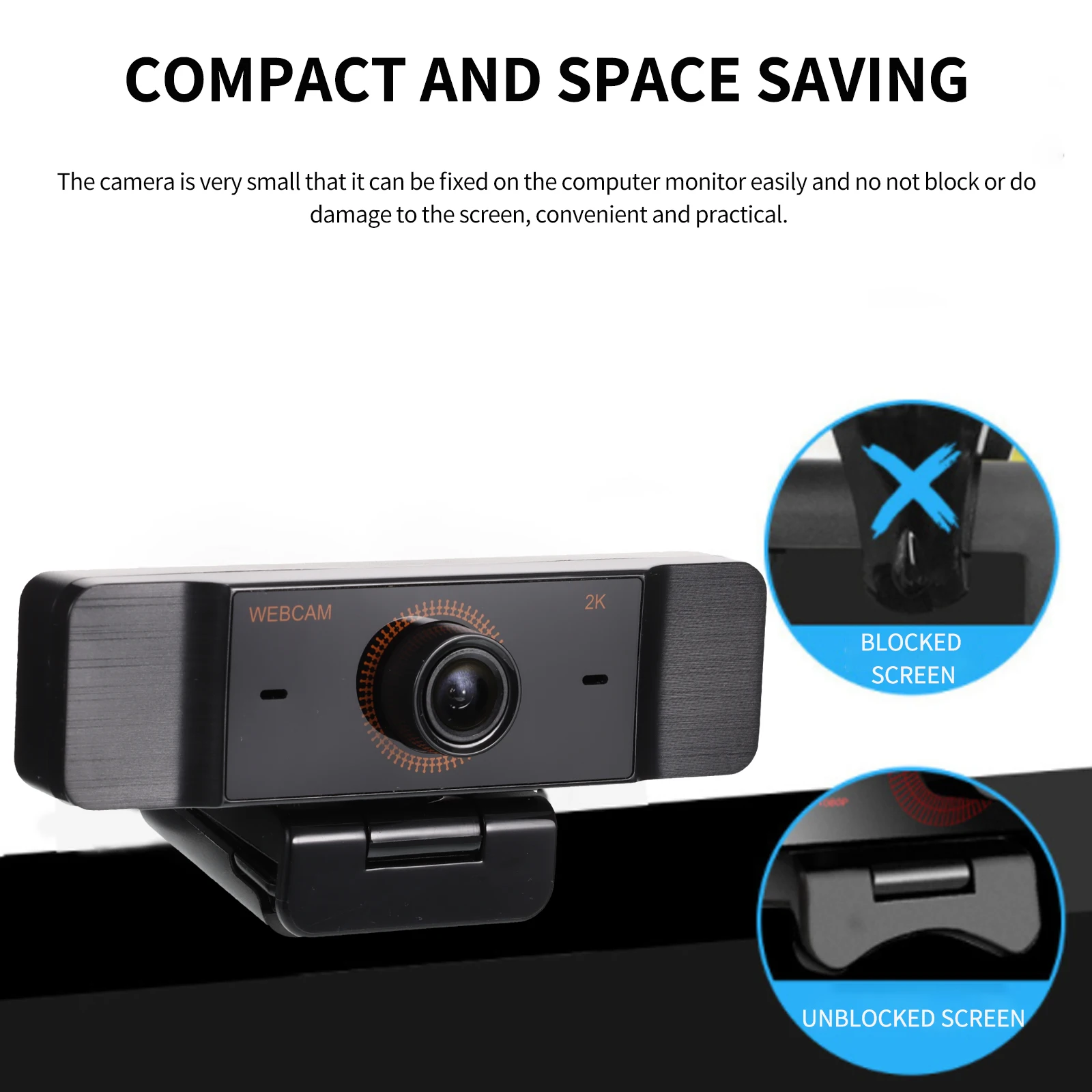 

Веб-камера с микрофоном, Usb, Full Hd, 2K