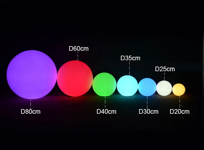 Светодиодный ночник с шариками IP65 Водонепроницаемый RGB плавающий бассейн бар стол открытый светодиодный светильник usb Перезаряжаемый с пультом дистанционного управления