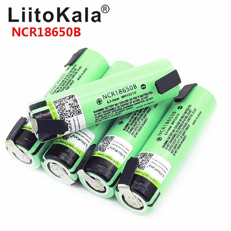 

New Hot Liitokala nuovo originale NCR18650B 3.7V 18650 3400mAh 18650 batteria al litio ricaricabile pezzo di nichel fai-da-te