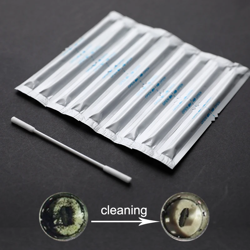 

10Pcs Wet Alcohol Cotton Swabs Portable Double Head Cleaning Stick Clean Tools Seperated Vacuum Package