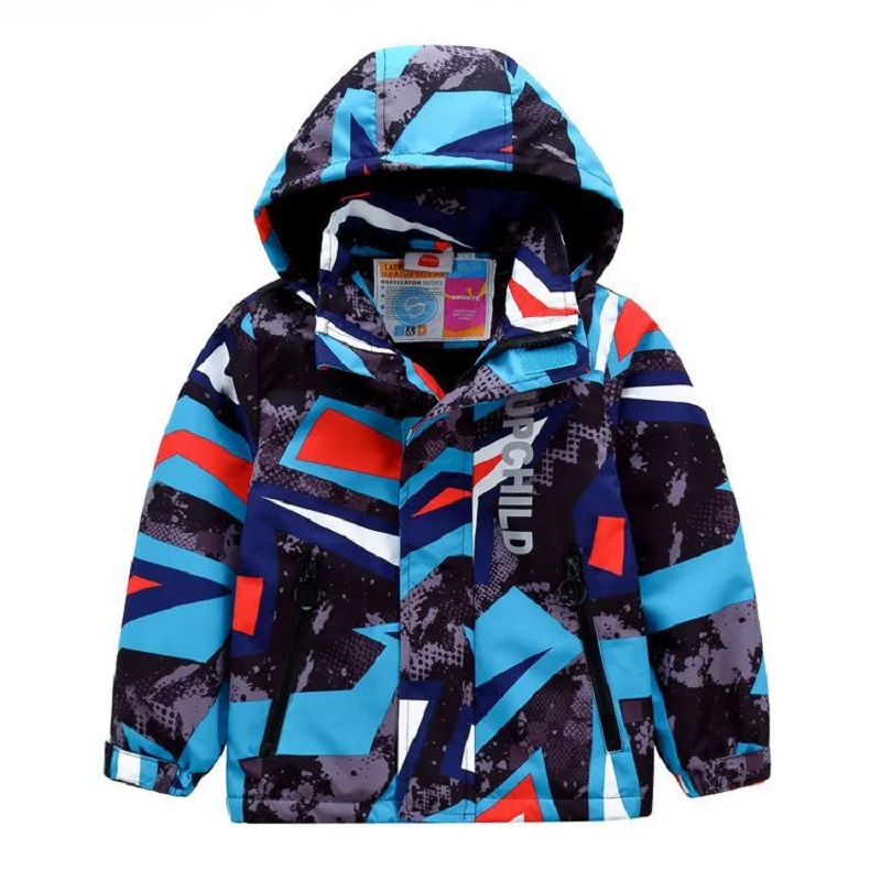 

Autumn 3-11Years Children Clothes Baby Kids Windproof Waterproof Coats Outwear Double-deck Inner Polar Fleece Jacket For Boys