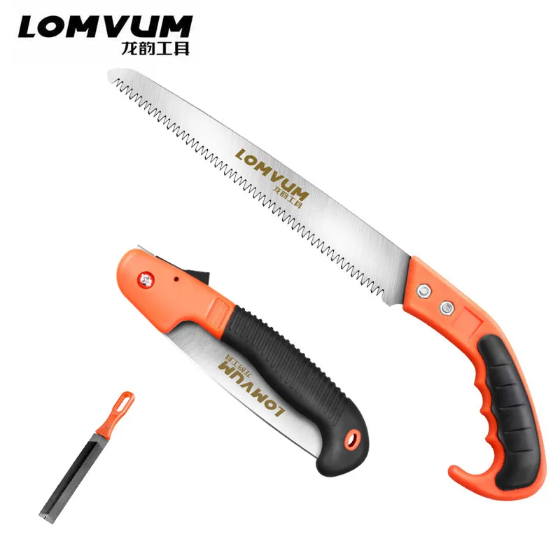 LOMVUM 7-дюймовая Складная пила бытовая ручная стальная пилка нож-бабочка 8-дюймовая