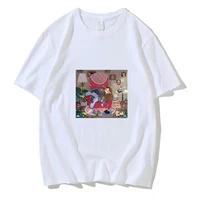 2021 summer women t shirt character illustration printed tshirts girl ullzang mujer t shirt casual tops tee vintage