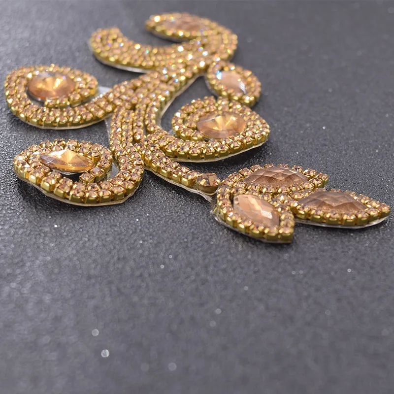 Аппликация для невесты 30 шт./лот переводной светлый топаз страз цветочные