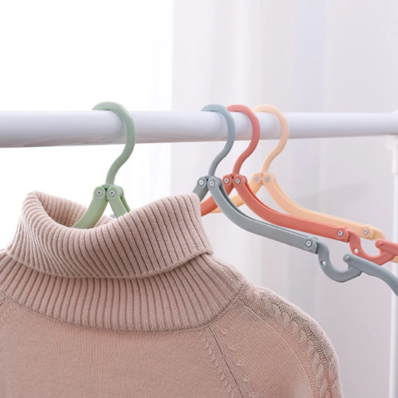 Дорожная складная вешалка с зажимом сушилка Бытовая противоскользящая одежда