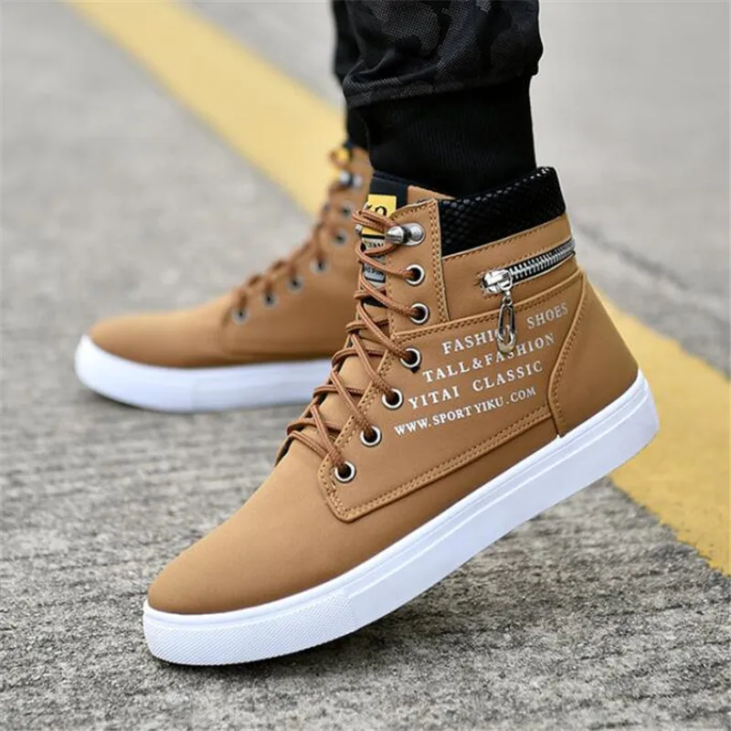 

Spring and autumn new Zapatillas de correr high men's shoes canvas men's casual wild shoes fashion large size sneakers shoes569