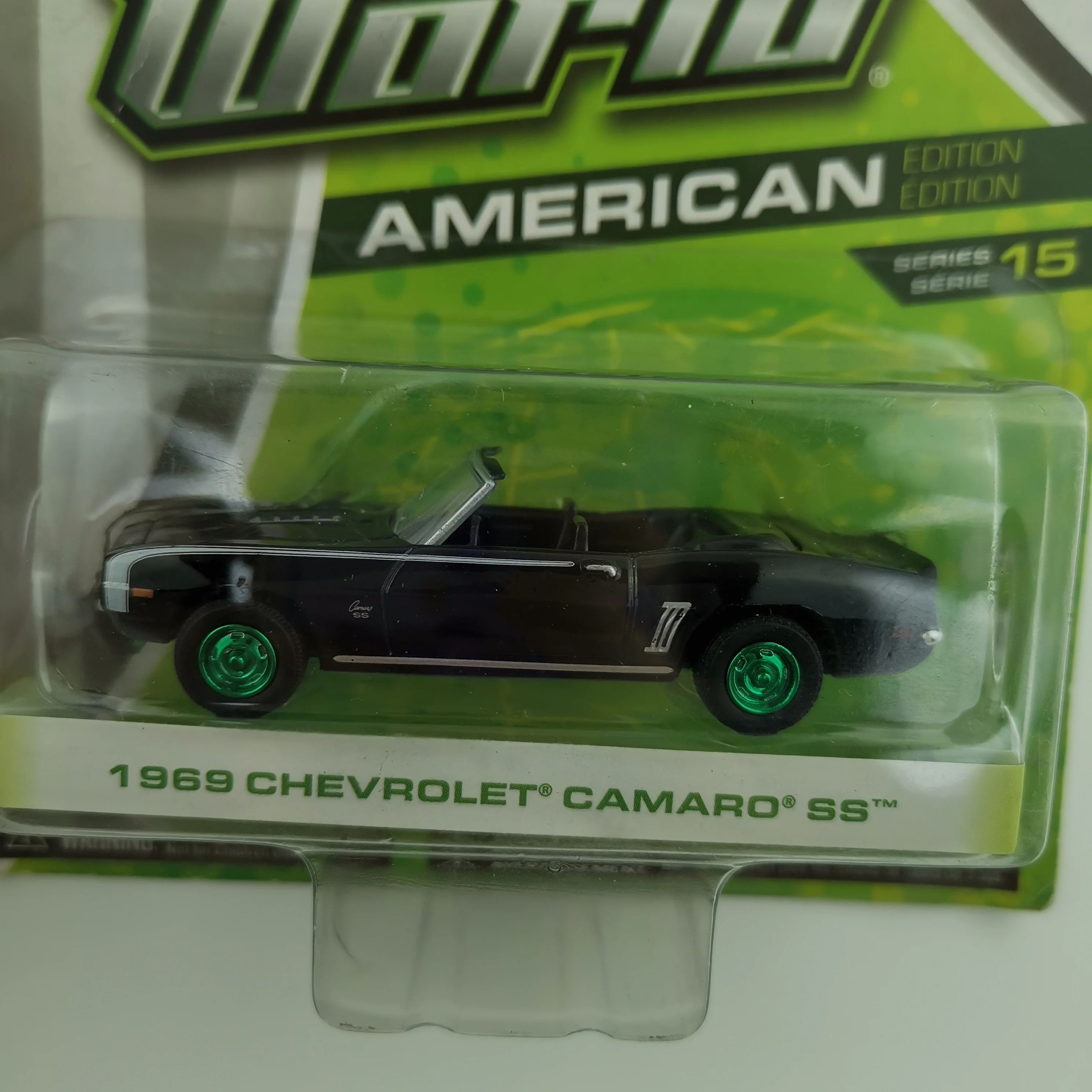 

GreenLight cars 1/64 1969 Chevrolet Camaro AMERICAN EDITION green machine Collector Edition Metal Diecast Model Car