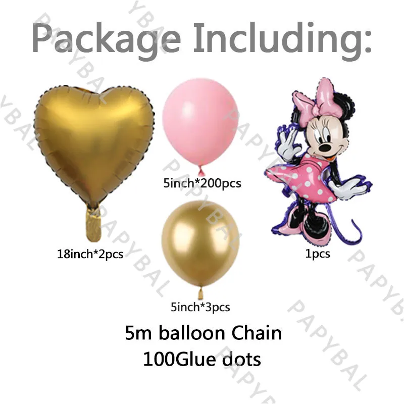 Набор арочных гирлянд Минни Маус 208 шт. | Дом и сад