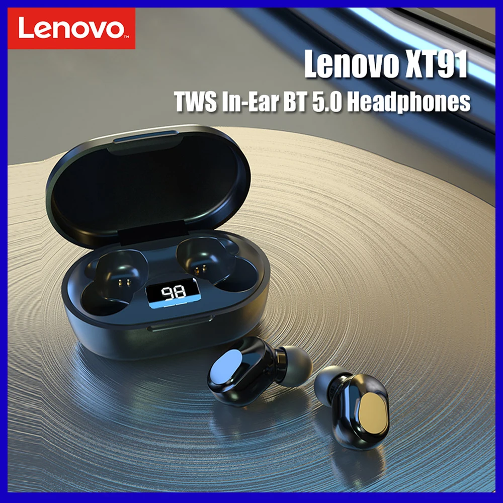 Новинка Lenovo XT91 TWS наушники беспроводные Bluetooth AI управляемая игровая гарнитура