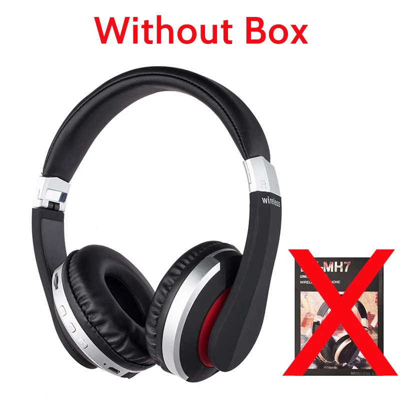 Black without Box Bluetooth наушники 5,0 Беспроводные наушники с Bluetooth наушники Проводная гарнитура с микрофоном для мобильного телефона для бега - Цвет: Black without Box