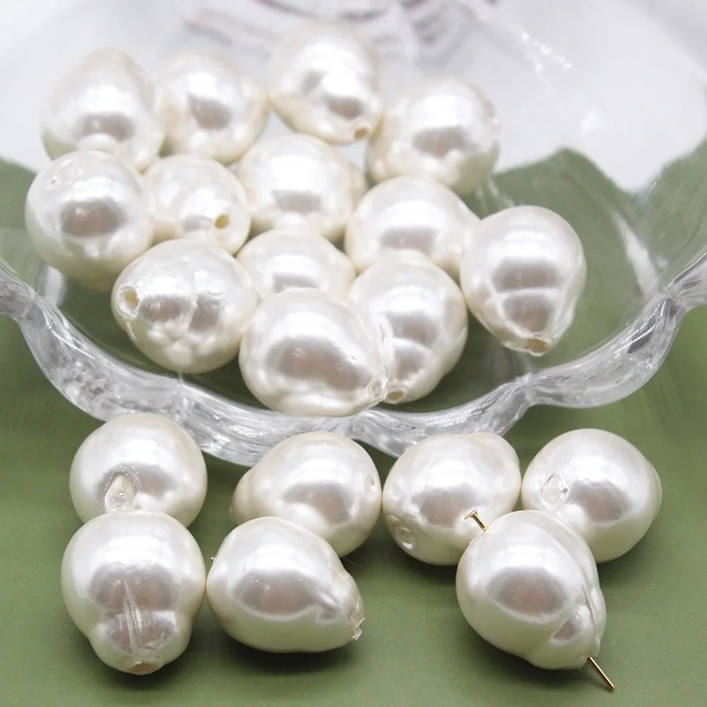 Бусины из натуральной пресноводной ракушки Перламутровые неправильной формы в