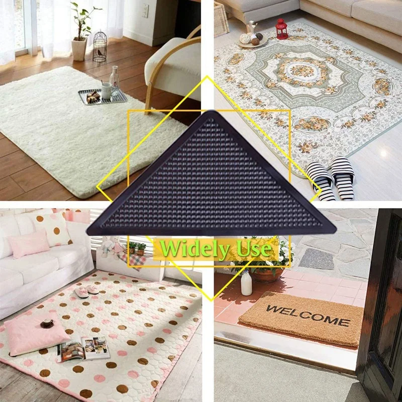 

20 Pcs Anti Slip Rug Grippers for Hardwood Floors,Reusable Non-Trace Eco-Friendly Carpet Gripper for Tile Floors