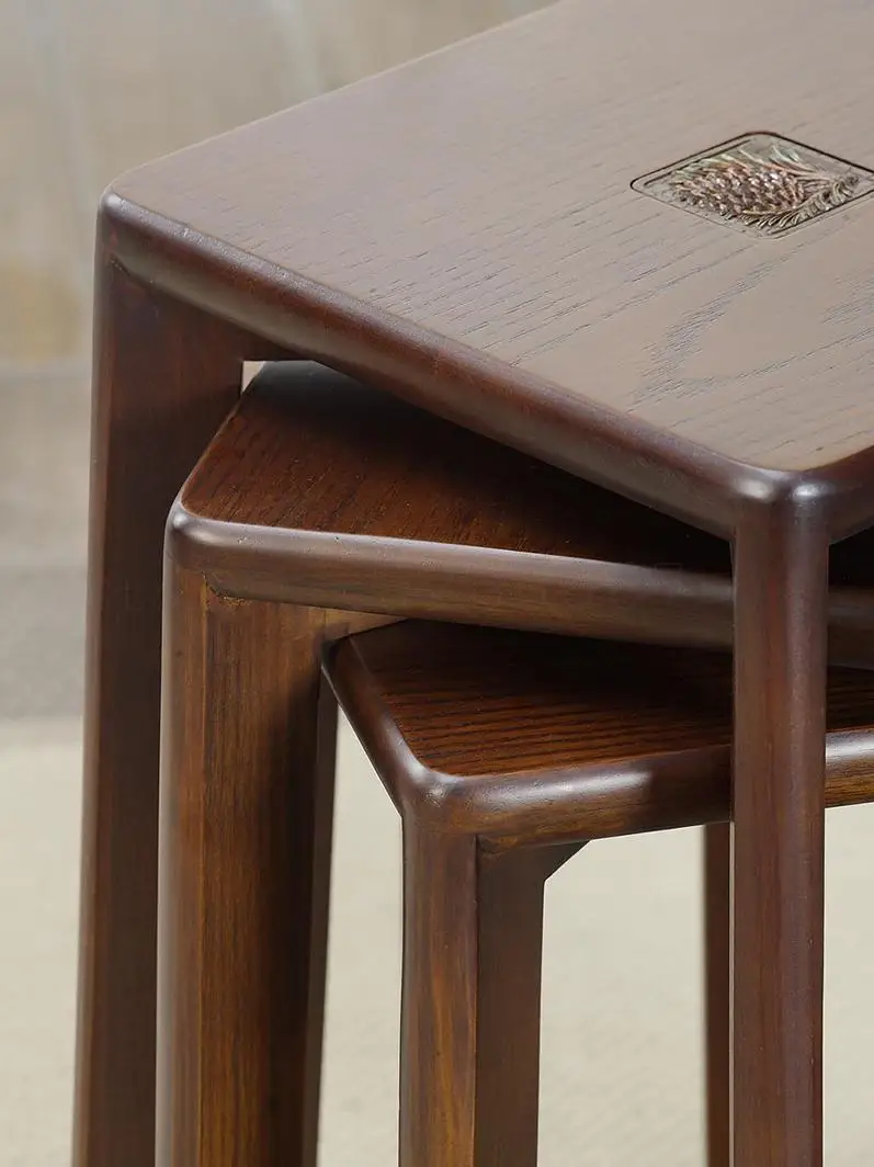 Твердые деревянные табуреты для взрослых высокие скамейки квадратные обеденные