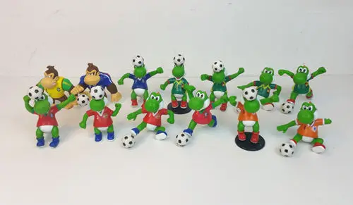 2 4 шт. без повтора Размер 7 см японский мультфильм Супер Марио футбол косплей