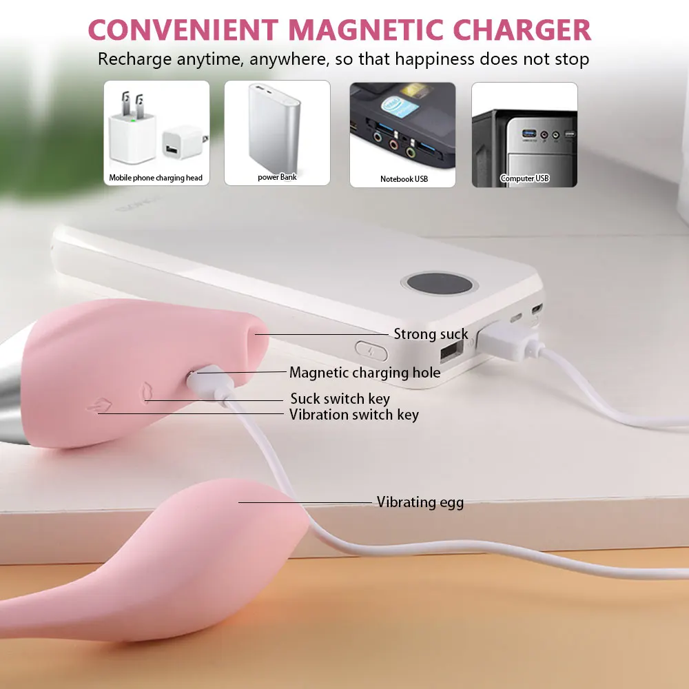 Вагинальный сосательный вибратор 8 скоростей Вибрационный Стимулятор клитора и