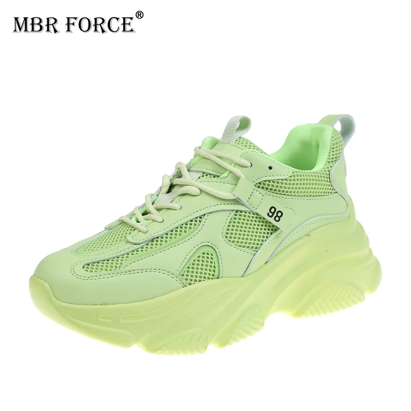 MBRFORCE/2021 стильные модные женские туфли увеличивающие рост INS Кроссовки на высоком