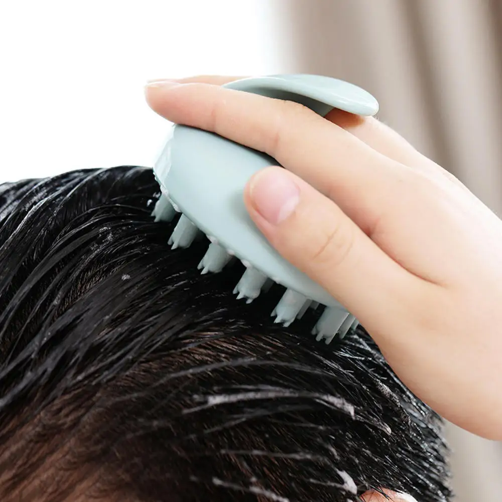 

1PC Comfortable Silicone Bristles Scalp Massage Head Hair Washing Comb Body Bath Spa Waterproof Massage Brush Bathroom Products