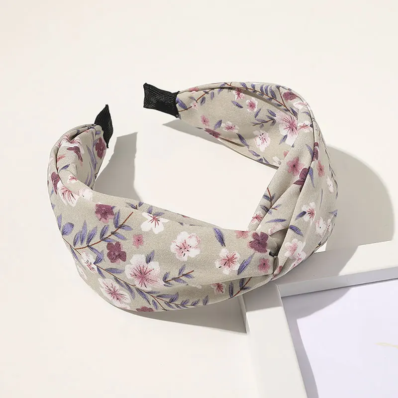 

Fashion Candy Color Hair Accessories Floral Print Hairbands Korean Women Hair Band Wash Face Headband Hair Band Accessories