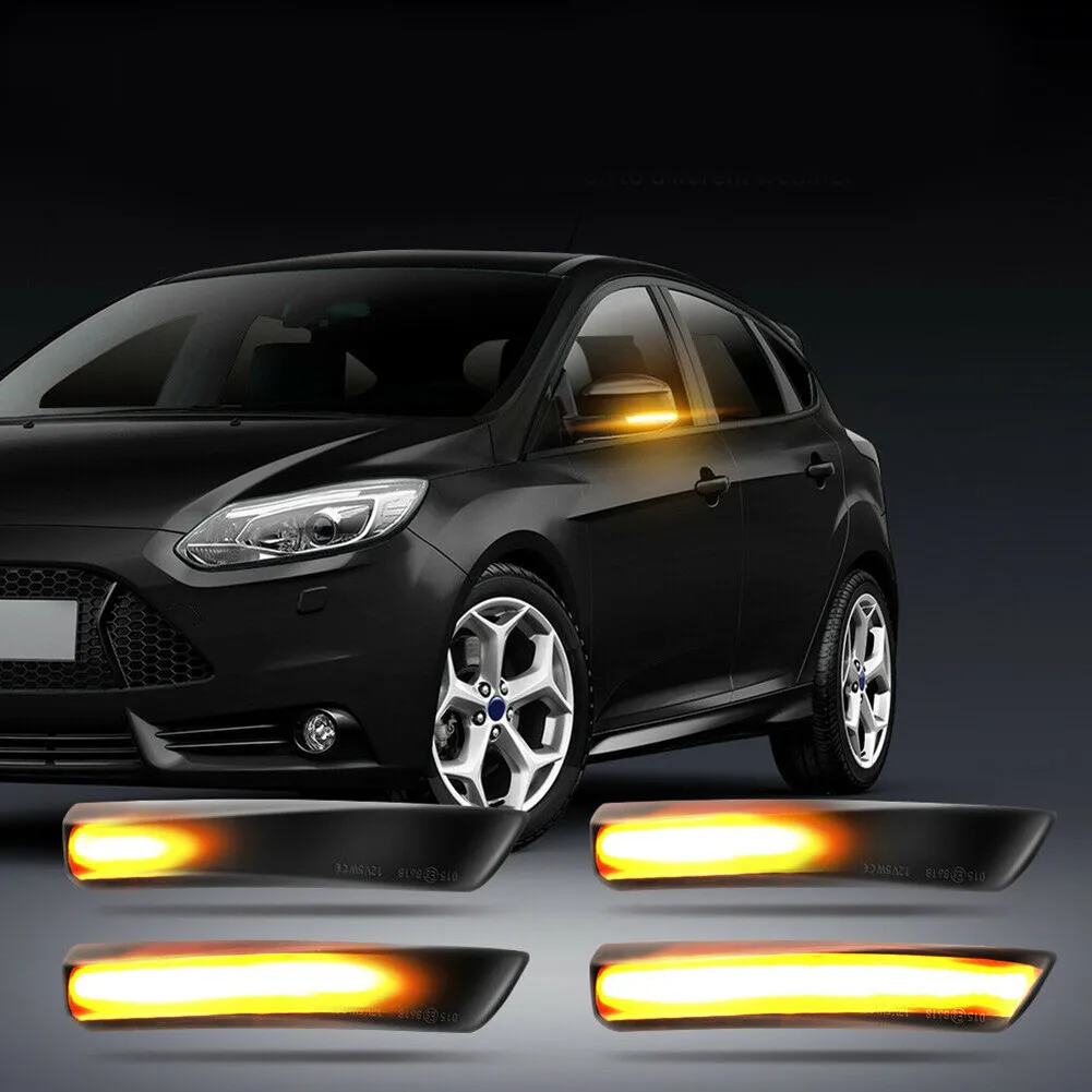 

Dynamic Turn Signal LED Side Mirror Indicator Blinker Lights For Ford Focus 2 3 Rear View Mirror Led Lights