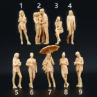 1:64 187 миниатюрная модная женская фигурка белая модель должна быть раскрашена самостоятельно