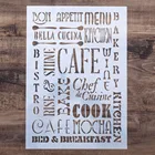 А4 трафареты для настенная живопись DIY Скрапбукинг Фотоальбом изготовление бумажных карточек ремесло декоративный шаблон тиснения