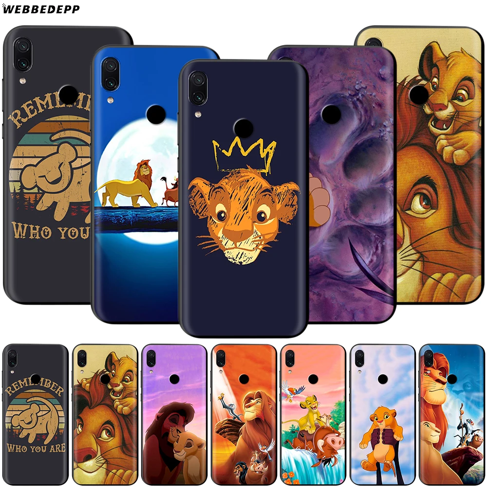 Чехол Король Лев для Xiao mi Red mi Note 8 mi 3 6 8 9 A1 A2 A3 8A 6X9 T CC9 Lite SE Pro Max F1 10