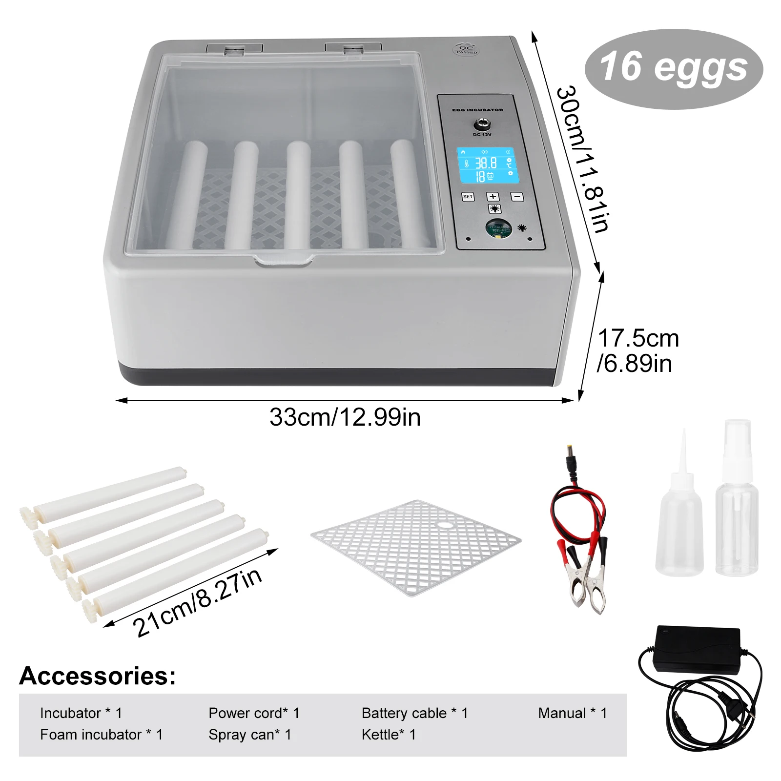 

Eggs Incubator Brooder Bird Quail Chick Hatchery Incubator Poultry Hatcher Turner Automatic Farm Incubation Tools EU/US Plug