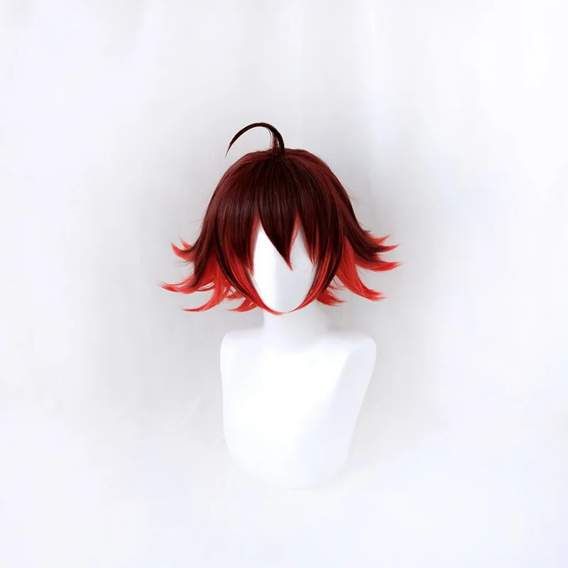 Anime PROMARE Mad Burnish Cosplay Wig Red ombre Synthetic Heat Resistant Hair Halloween Gueira Cosplay
