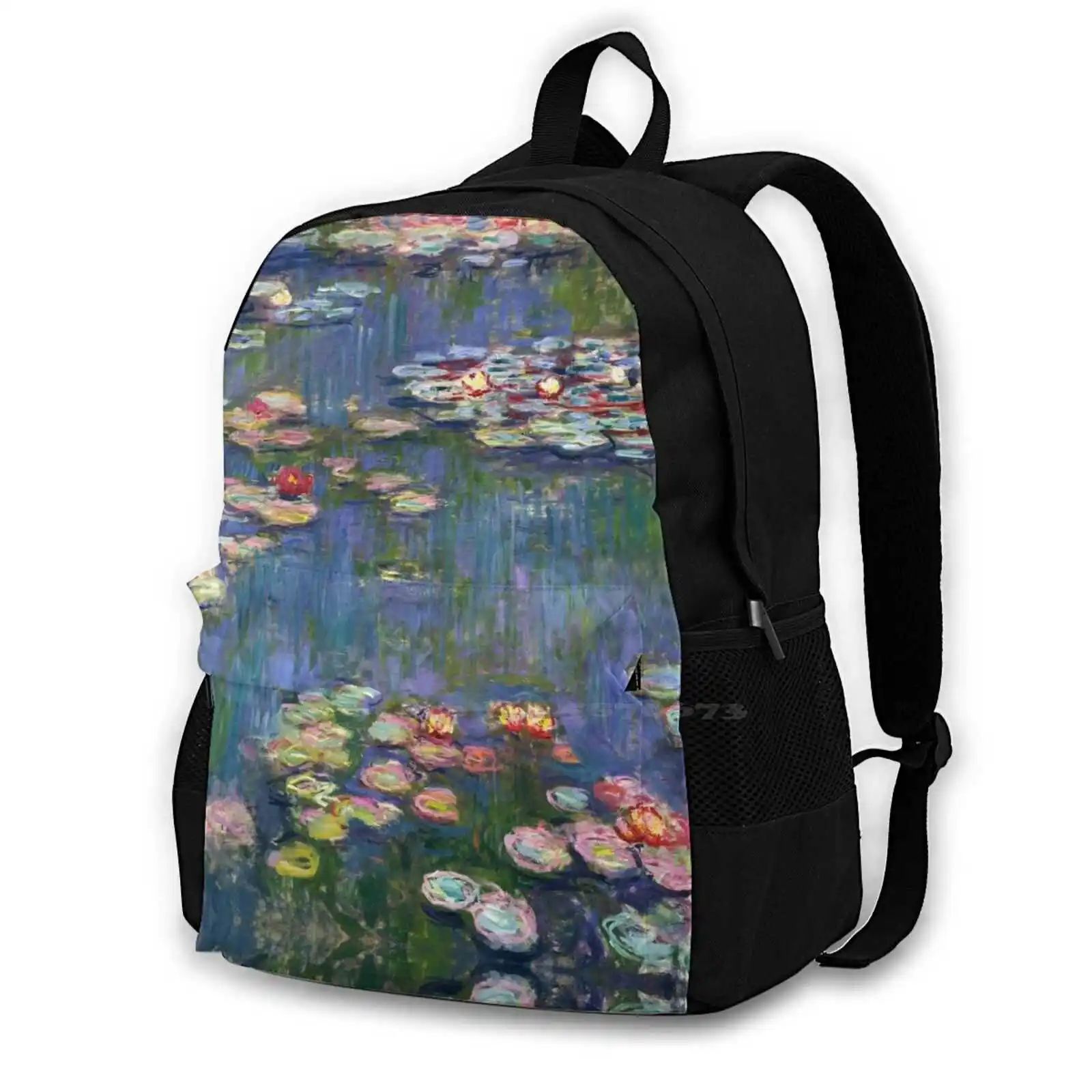 

1916-Claude -Waterlilies-200 X 200 School Bags For Teenage Girls Laptop Travel Bags Claude Ism Ist Painter Oil Decorative