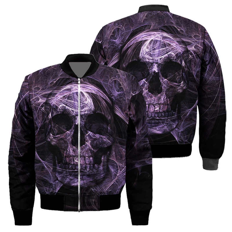 

2022 Autumn And Winter Fashion Trend Skull Jacket Casual Punk Windmill High Quality Sports Classic Oversized Men's Clothing