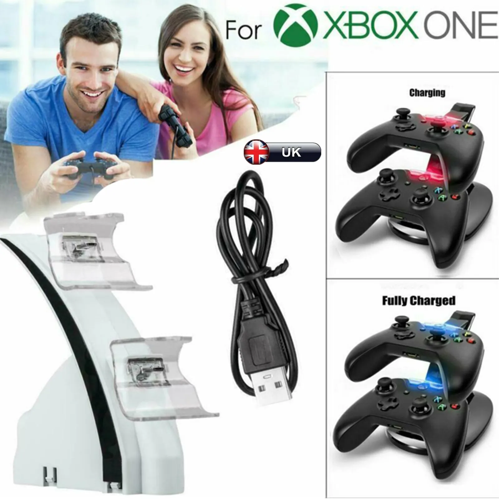 Зарядное устройство для Xbox One/Xbox One S 5 в пост. Тока/мА светодиодный двойной