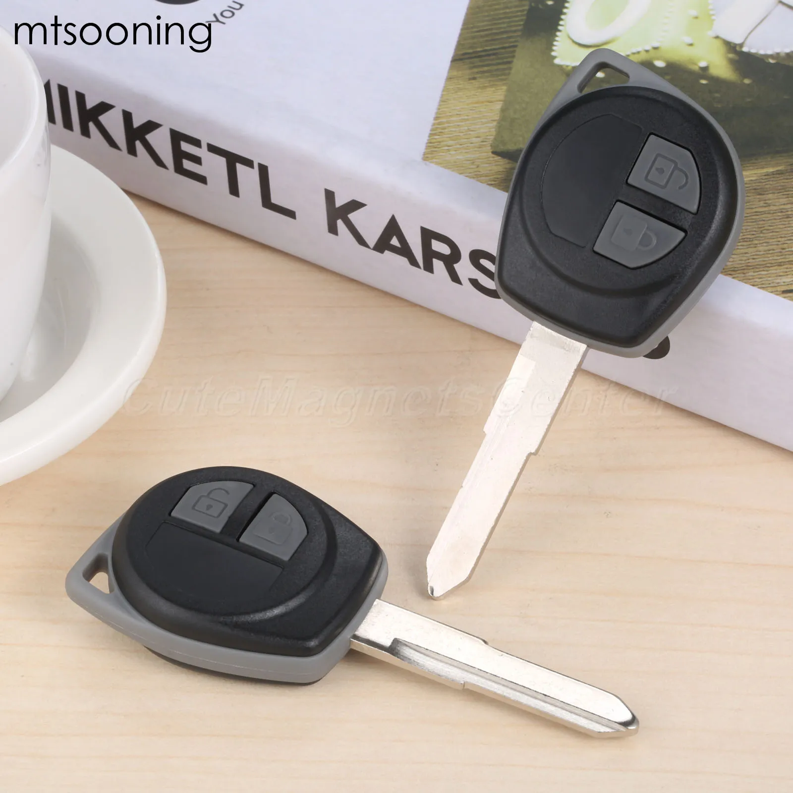 Mtsooning 2 шт. кнопки Автомобильный Дистанционный ключ 433 МГц ID46 чип KBRTS004 HU87 лезвие