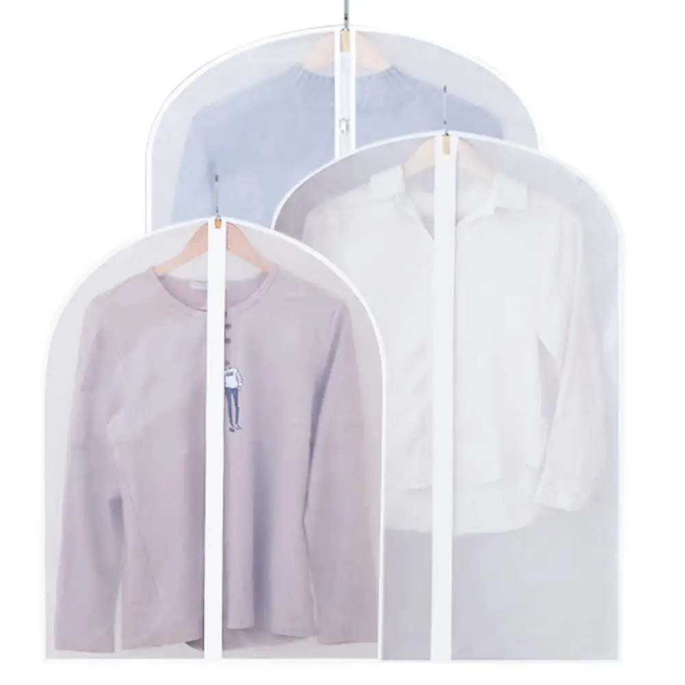 

Zipper Wardrobe Storage Bag Hanging Dress Durable Coat Dust Cover Clothes Dust Cover Dustproof Breathable