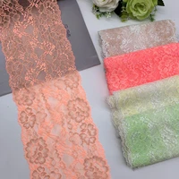 3ylot 6 colors 16 50cm shimmer lace trim foil green yellow for skirt hem clothes sewing material diy apparel dress fabrics lace