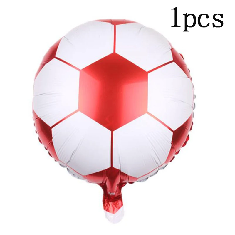 18inch red ballon 1 компл. Футбольная игра торт Топпер DIY Дети День Рождения вечерние украшения торта Дети кукла игрушка футбол выпечки кекс вечерние принадлежности - Цвет: 18inch red ballon