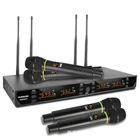 Стример для микрофона MK008F, 4 канала, Портативный динамический металлический корпус, выбор частоты для караоке