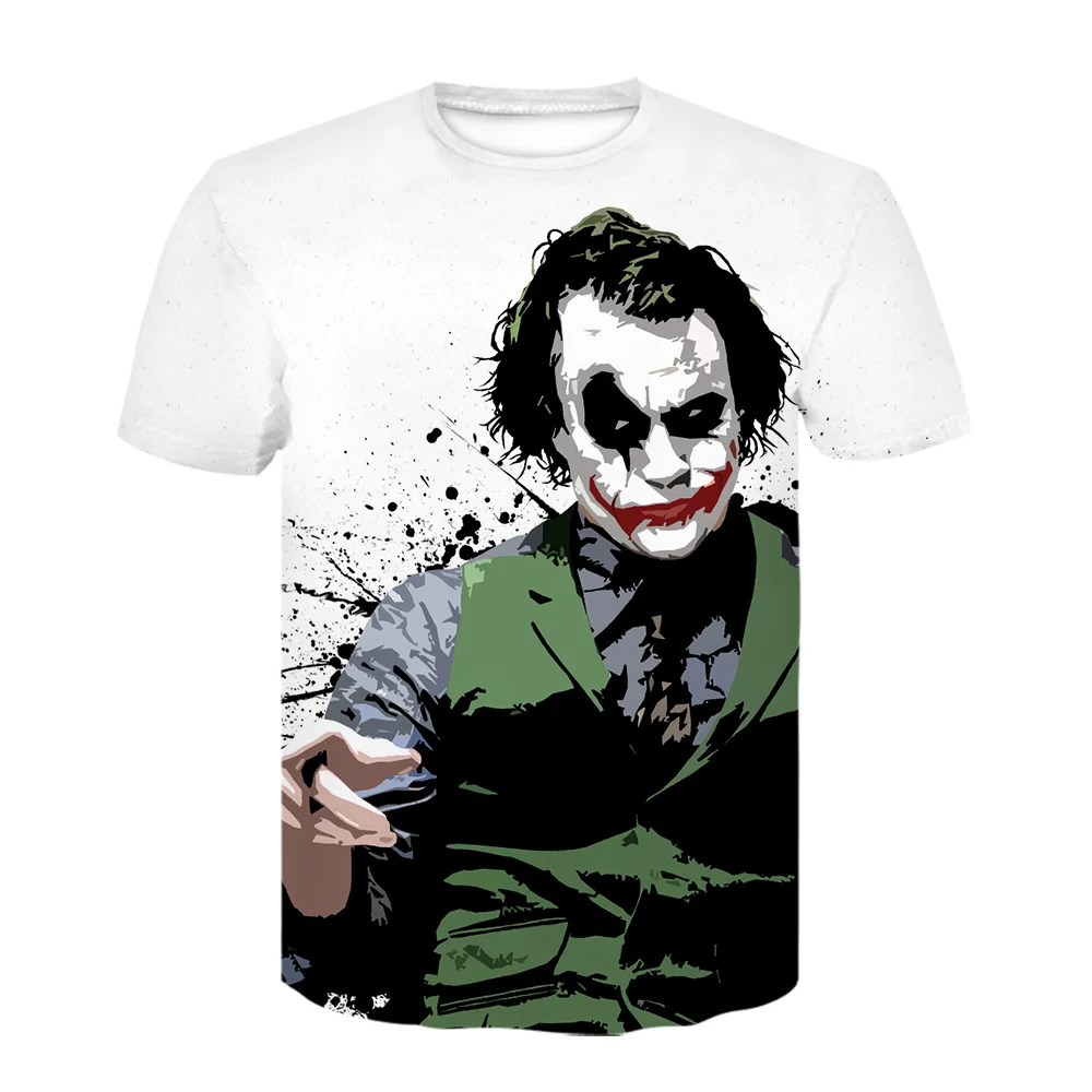 Newest terror T shirt Men/women Joker 3D Printed t-shirts Short Sleeve Harajuku style t summer tops casual brand | Мужская одежда